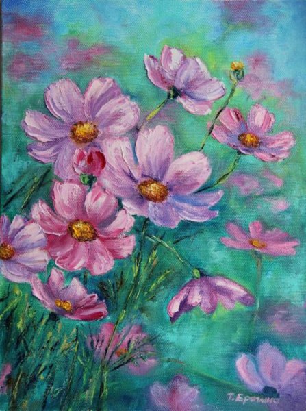 Космея акрилом