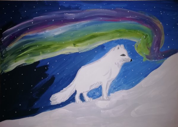 Северное сияние рисунок