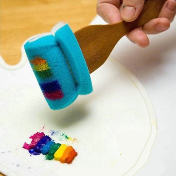 Техники рисования губкой