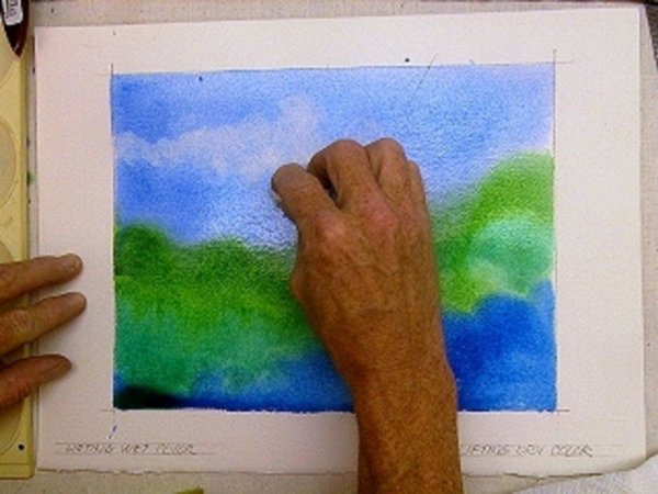 Техники рисования губкой