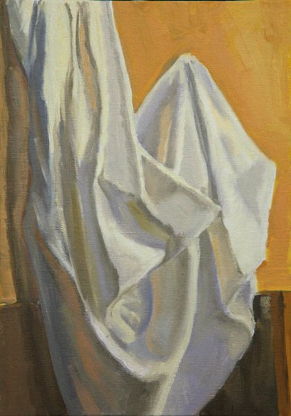 Драпировка акварелью