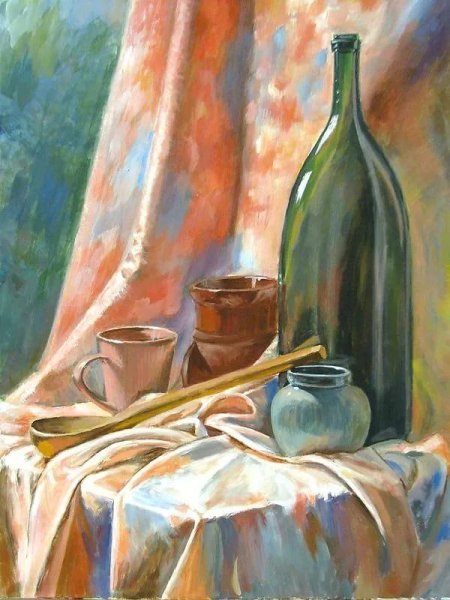 Складки акварелью