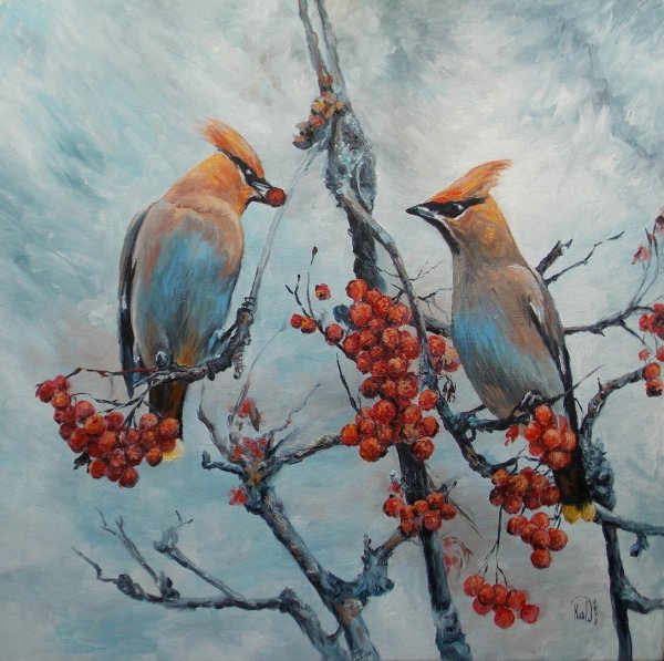 Картина свиристели