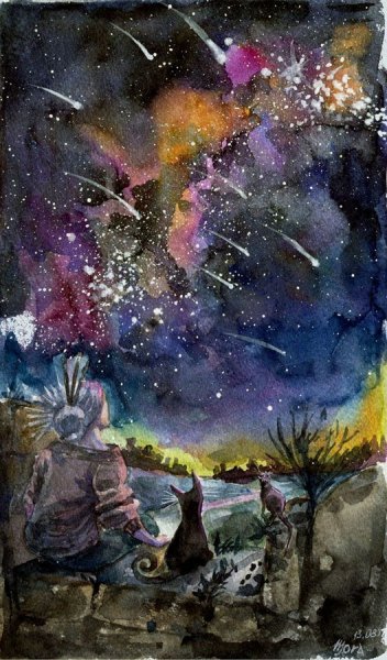 Звездопад картины художников