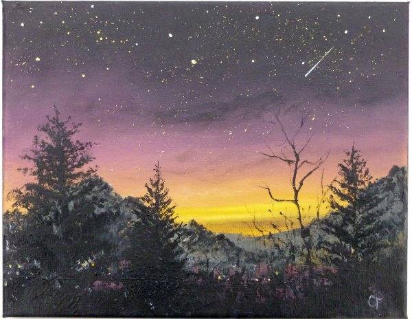 Звездное небо живопись