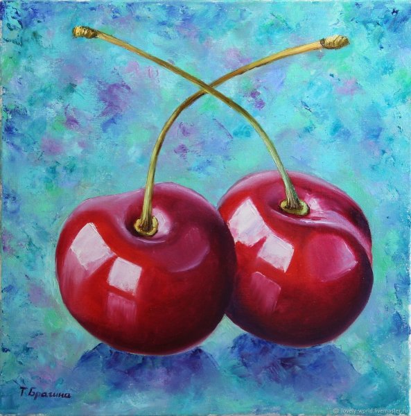 Фрукты гуашью