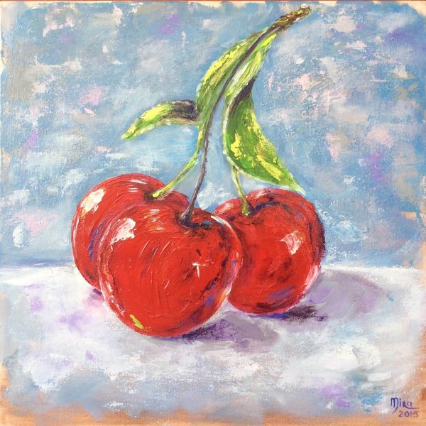 Вишня живопись