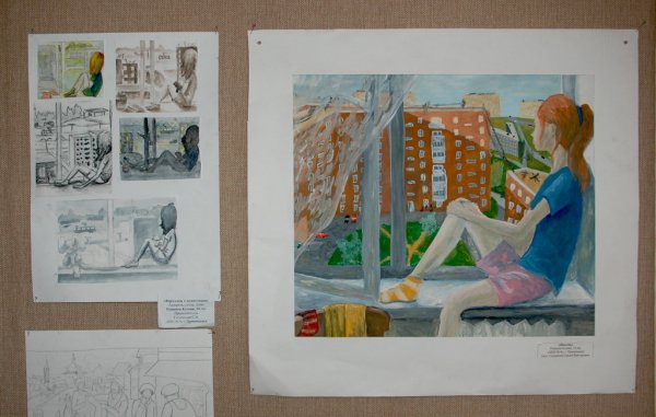 Однофигурная станковая композиция