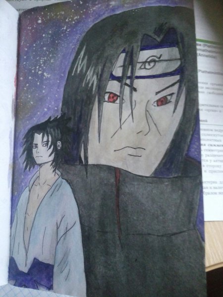 Итачи и Саске для срисовки