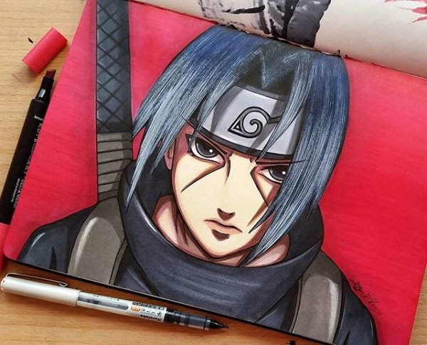 Наруто холст Итачи