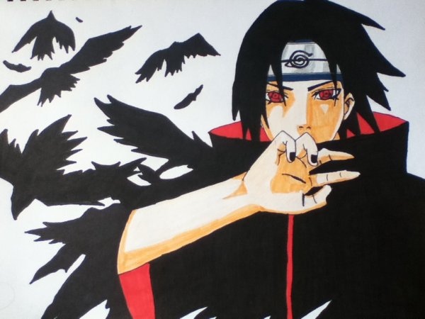 Акацуки Итачи ворон