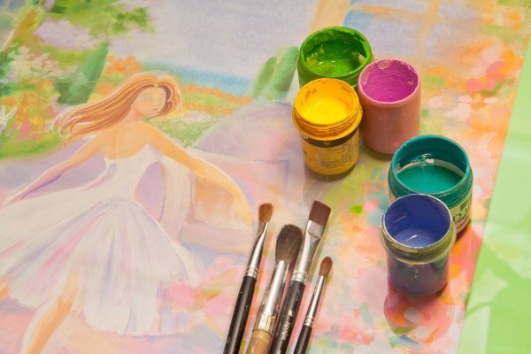 Рисунки красками