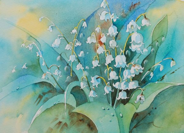 Акварельные Ландыши