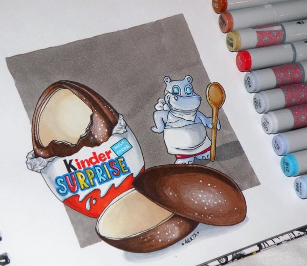 Нарисоватьшоколад макерами