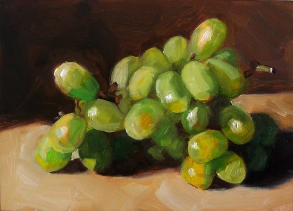 Виноград живопись гуашью