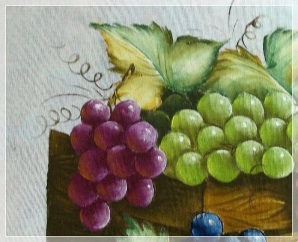 Виноград гуашью