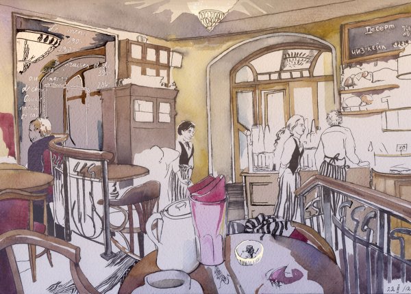 Зарисовки в кафе