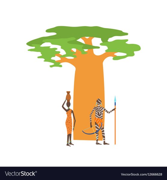 Баобаб силуэт