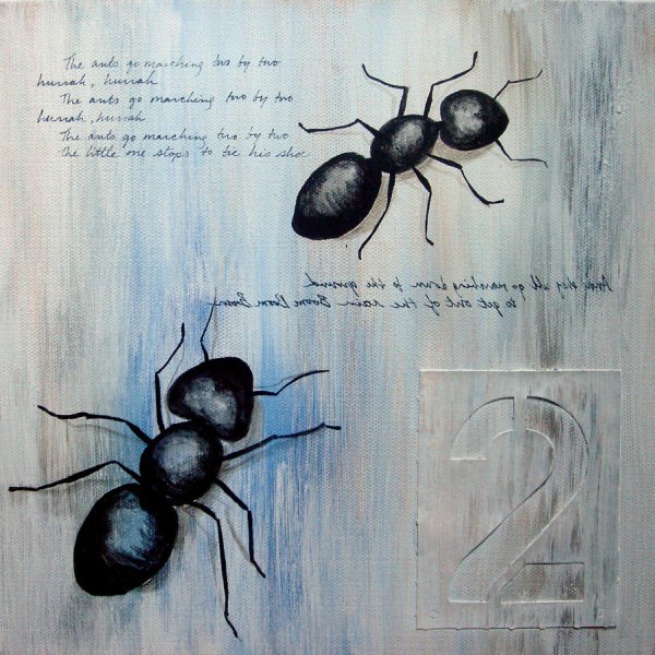 Муравей вышивка