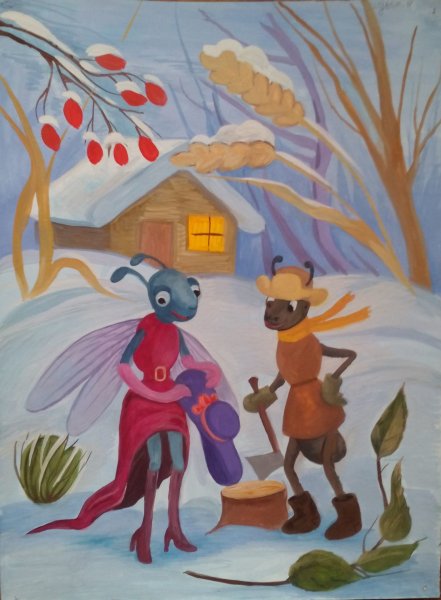 Муравей рисунок карандашом