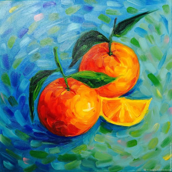 Апельсин живопись