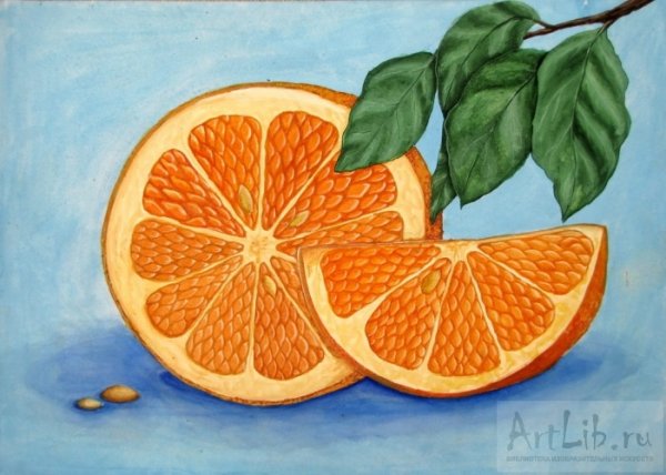 Апельсин для рисования