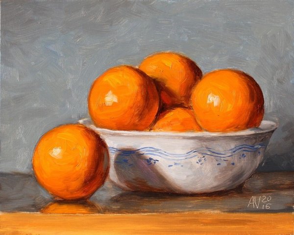 Ваза с апельсинами