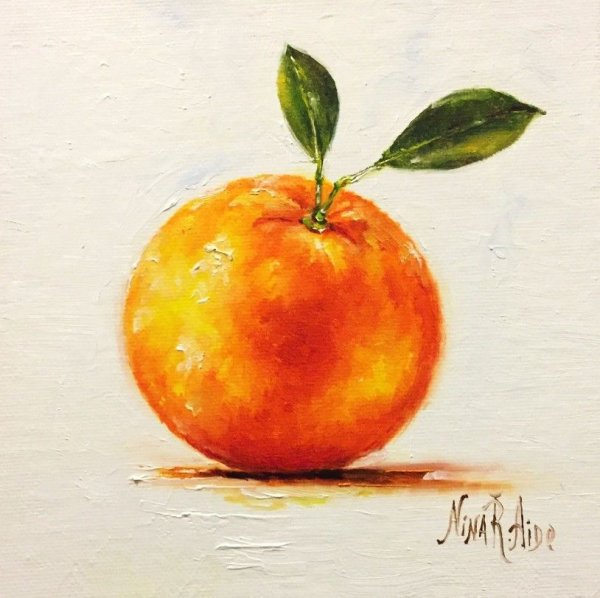 Апельсин пастелью