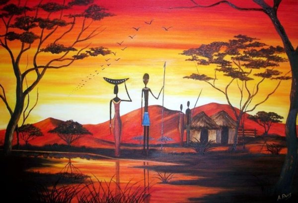 Африканские пейзажи в живописи