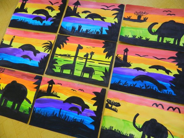 Правополушарное рисование Африка