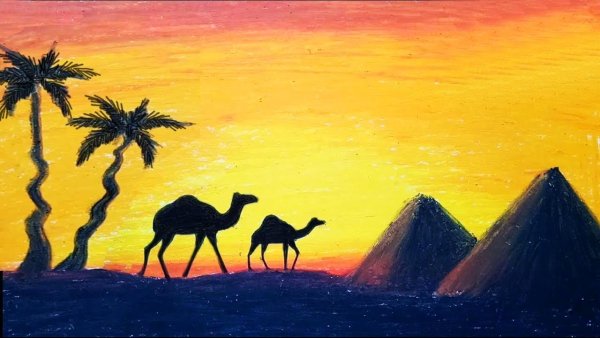 Картина пустыни для детей