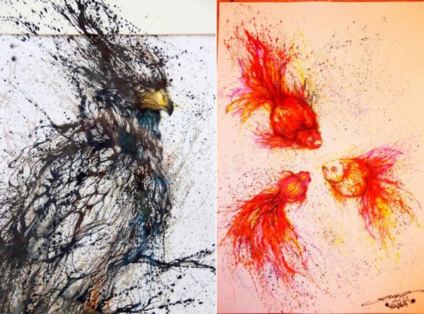 Картина из клякс