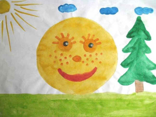 Рисунок на тему Колобок