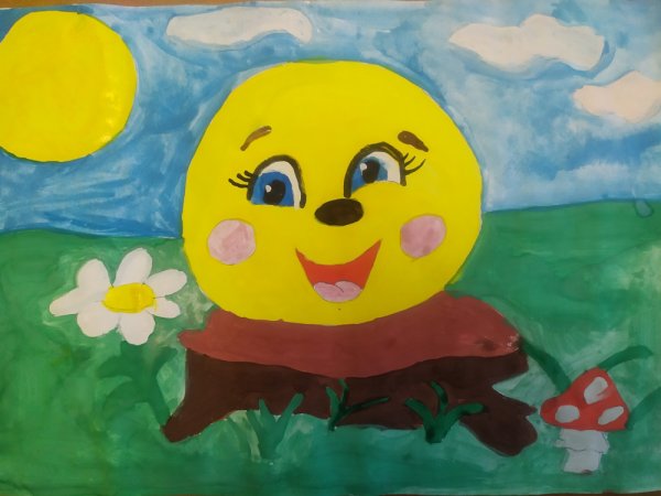 Рисование Колобок