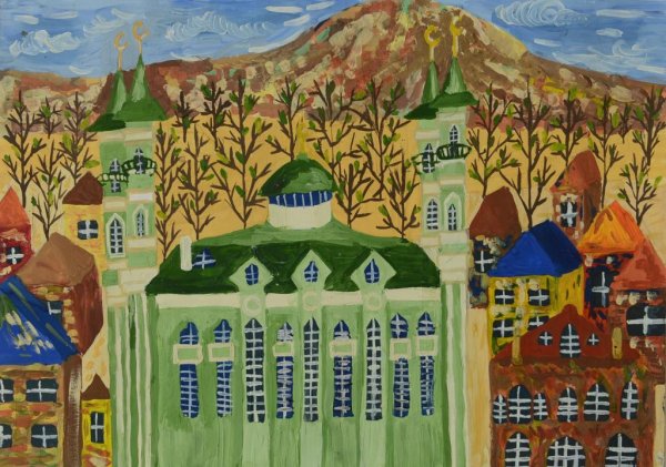 Мечеть глазами детей рисунки