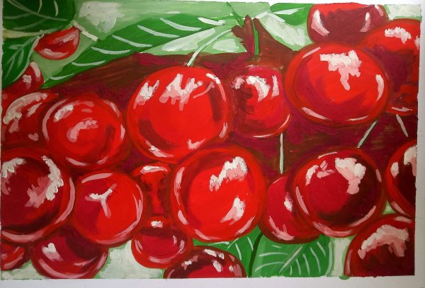 Рисование вишни