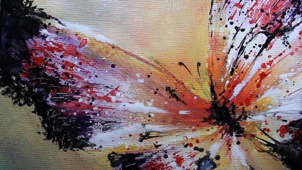Абстрактные картины акриловыми красками