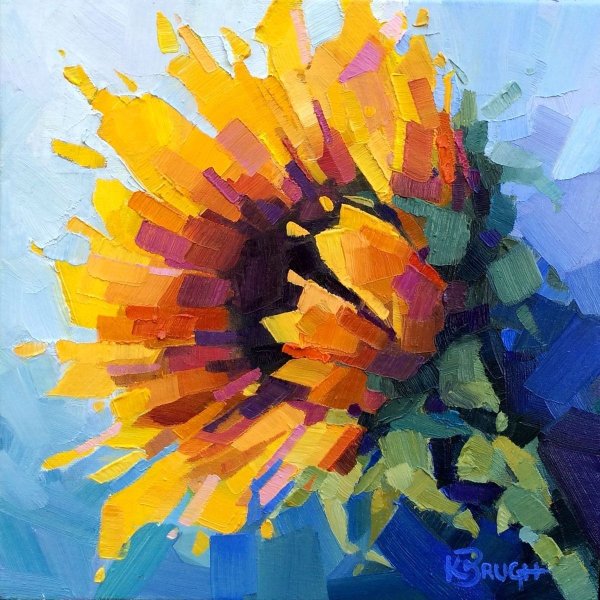 Сахаров Подсолнухи мастихин