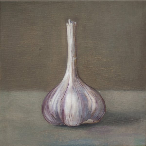 Чеснок живопись акварелью
