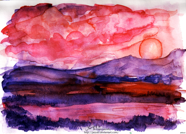 Рисунки акварелью и гуашью