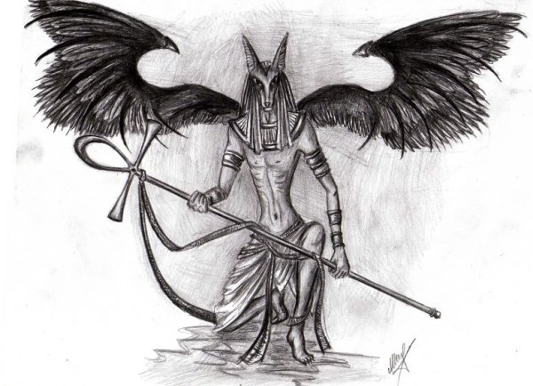 Анубис с крыльями