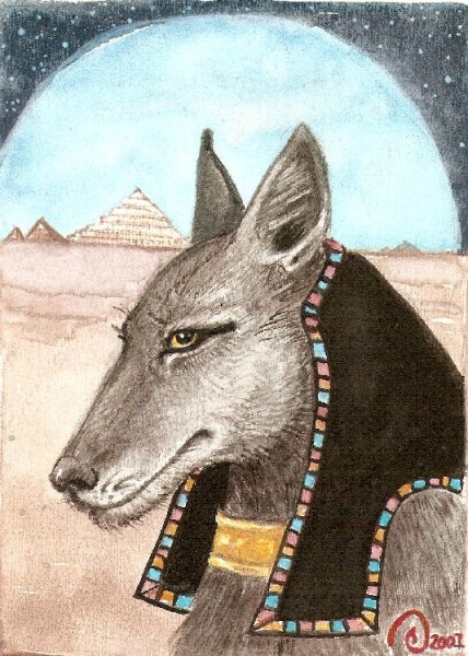 Упуат Египетский Бог и Анубис