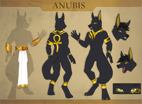 Фурри Анубис парень