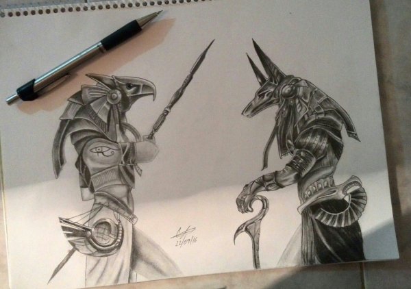 Horus Осирис Анубис