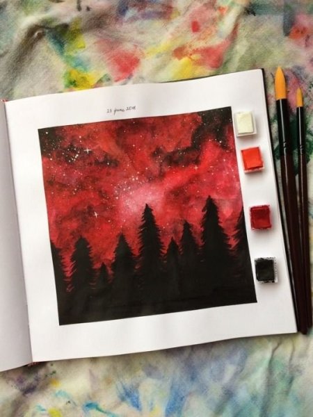 Пейзажи в стиле полароид