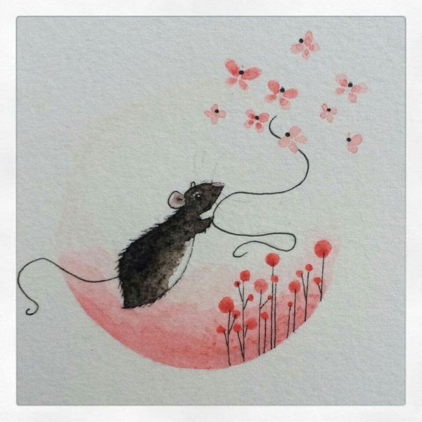 Милые рисуночки с крысами