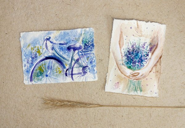 Рисование на акварельной бумаге