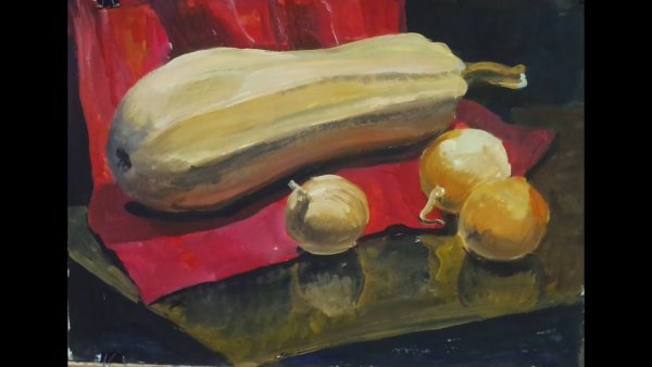 Натюрморт с кабачком