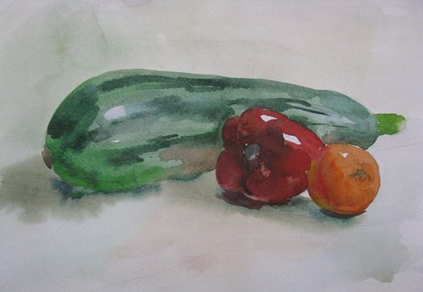 Этюд овощей