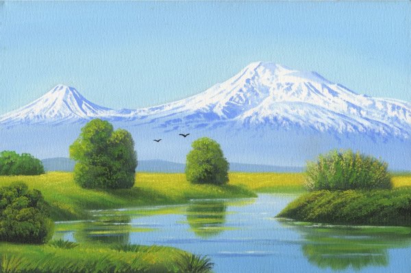 Пейзаж горы Арарат